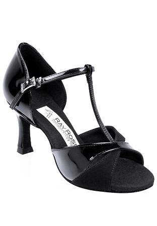 Ray Rose Gemini Latin Shoes-Black Patent/Black Suede