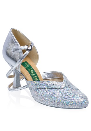 Ray Rose Geranium Smooth Shoes-White/Silver Lustre