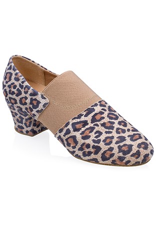 Ray Rose Luna Practice Shoes 419-Leopard Print Leather/Elastic