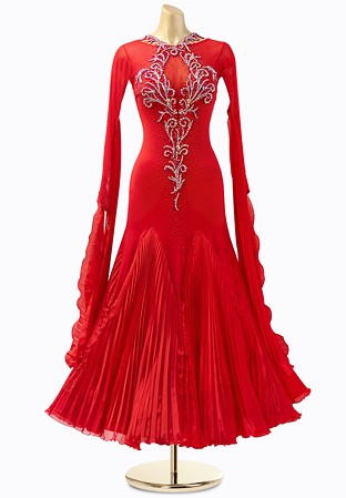 Blazing Pleats Ballroom Gown AD-B2951