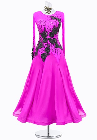 Dark Floral Ballroom Gown JT-B3597