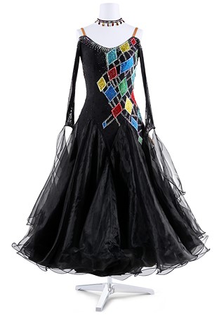 Diamond Applique Ballroom Gown NZB23202