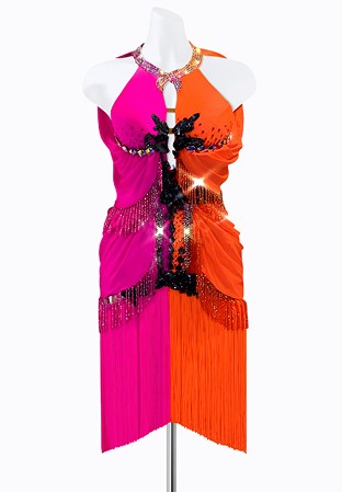 Draped Fusion Latin Dress PR-L215137