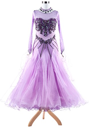 Floral Sweetheart Ballroom Dance Dress A5350
