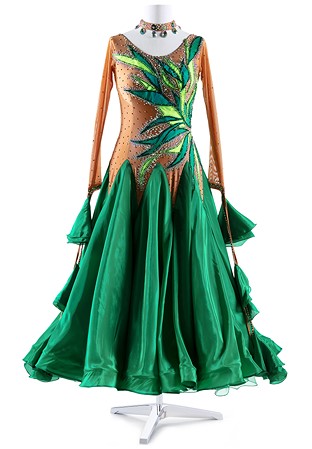Forest Fairy Ballroom Competition Gown A5382