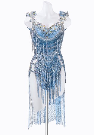 Icy Draped Latin Dress PR-L225071