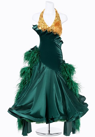 Velvet Frill Ballroom Gown MF-B0353