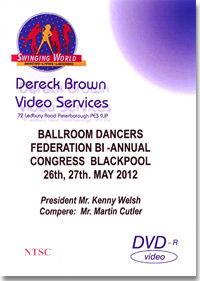 2012 Ballroom Dancers Federation Int'l Congress DVD (4DVDs)