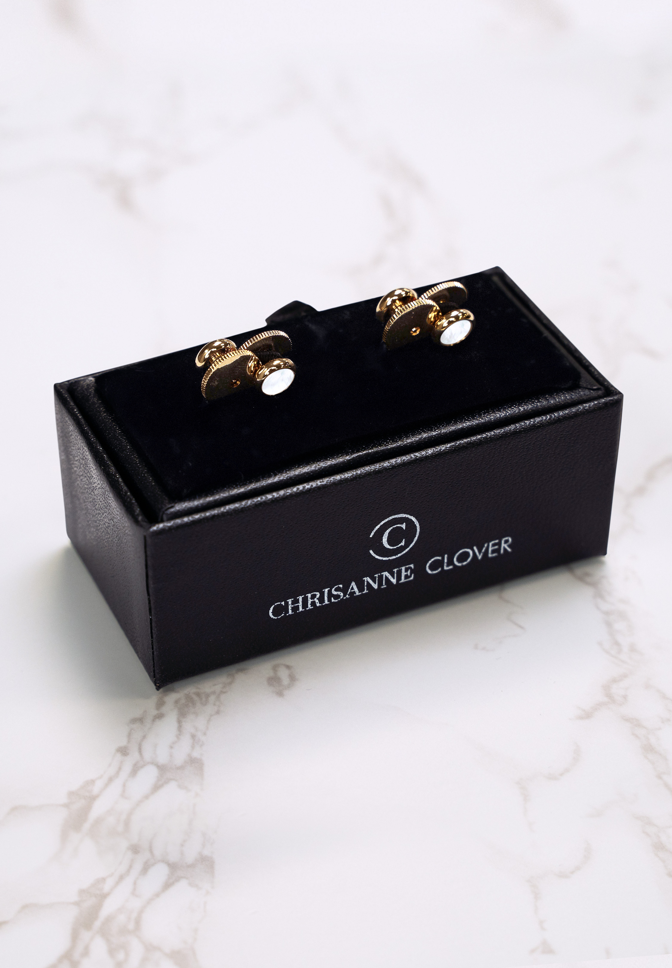 Chrisanne Clover Gold Dress Studs