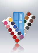 Aquacolor 24 Colors Wet Makeup Palette 1108