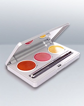 Kryolan Lip Rouge 3 Color Palett 1209