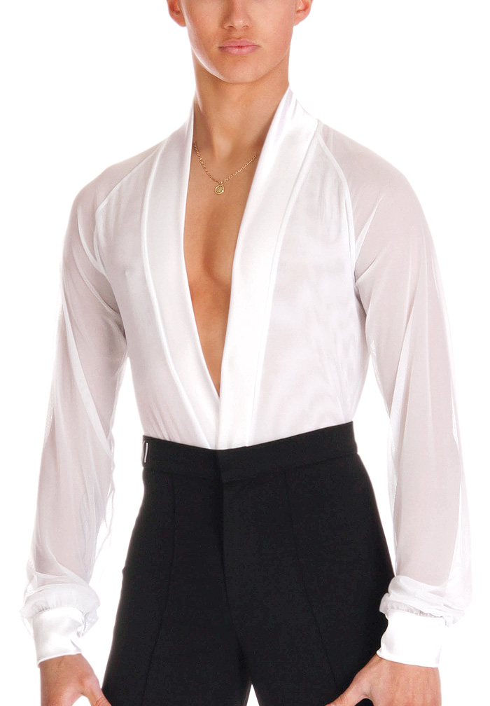 DSI Mens James Latin Dance Shirt Latin Shirt