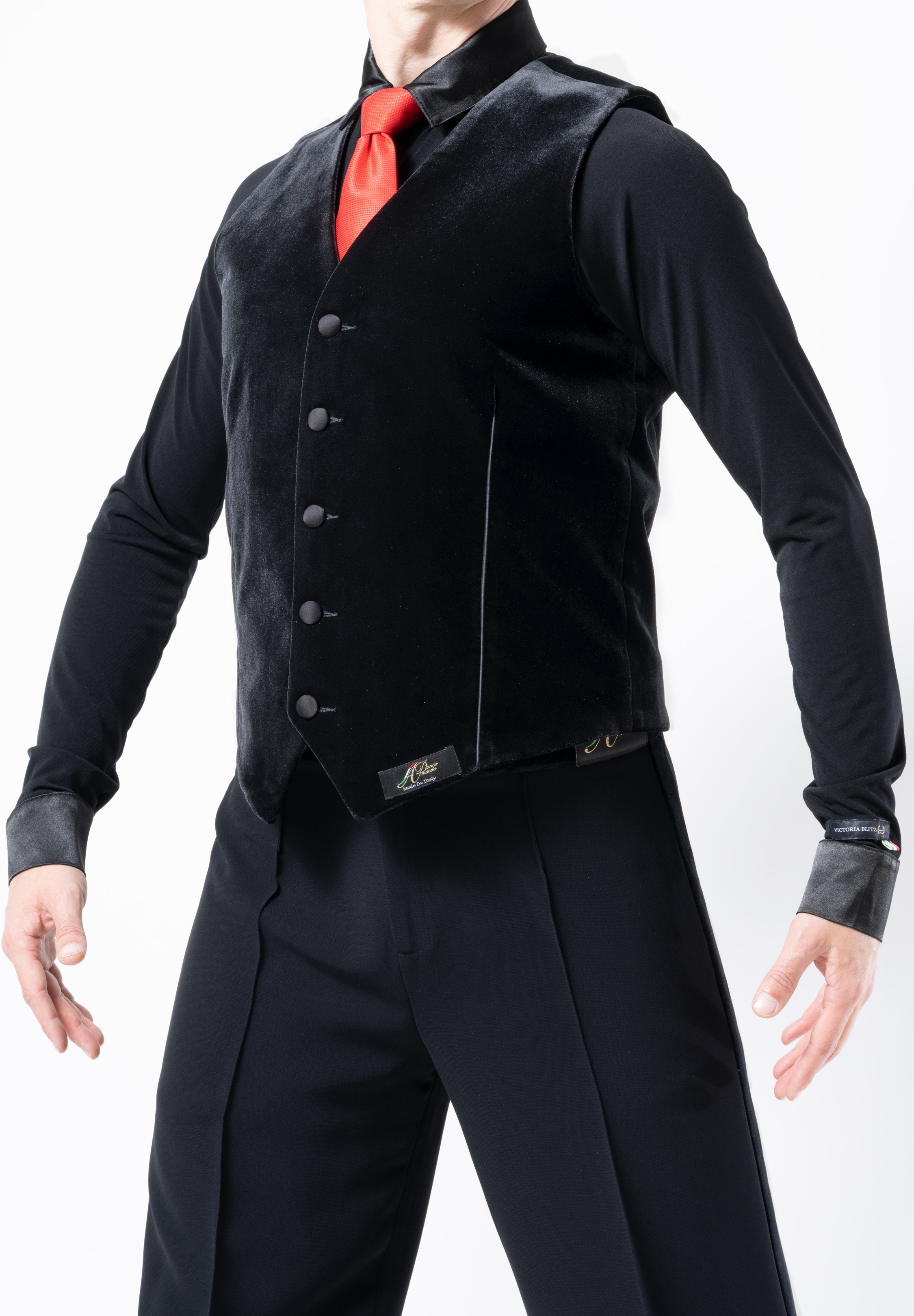 DZ Pin Stripe Ballroom Vest Dancewear