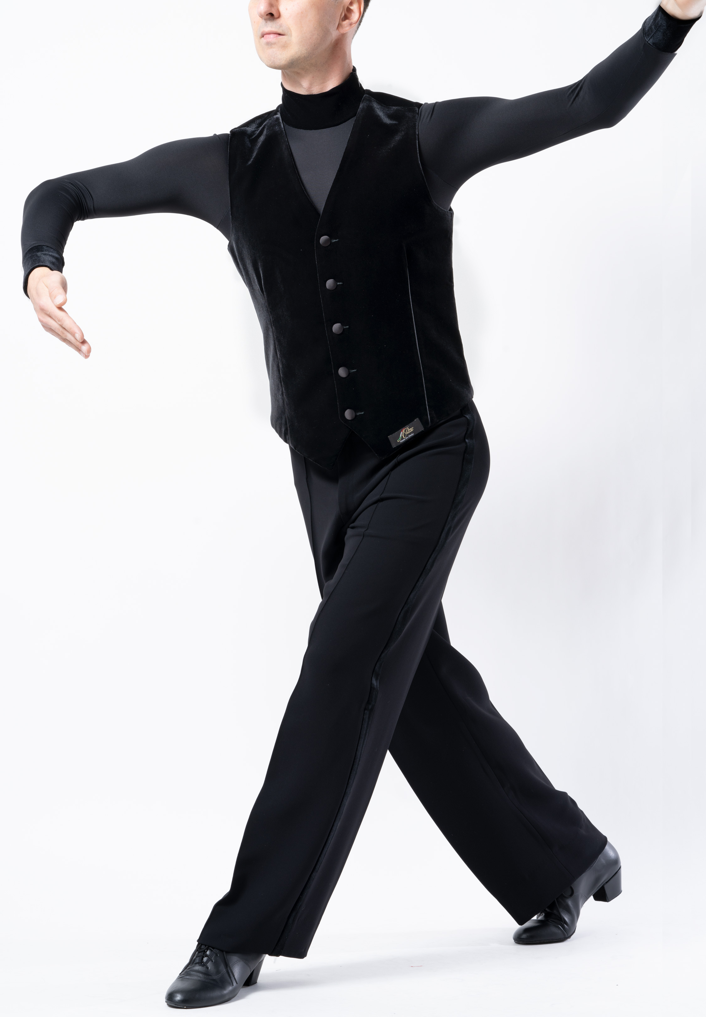 DZ Pin Stripe Ballroom Vest Dancewear