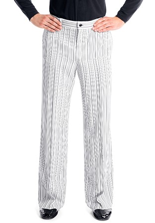 Victoria Blitz Mens Pinstripe Trousers UOMO002-White Pinstripe