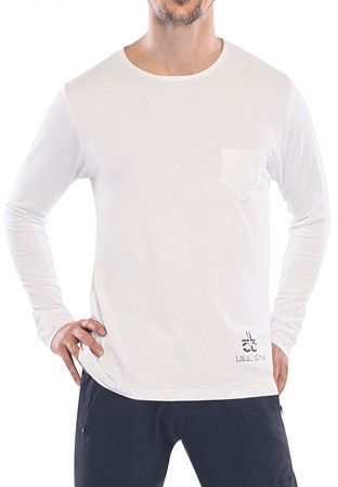 Maly Chevron Pocket Training Shirt LC202103-White