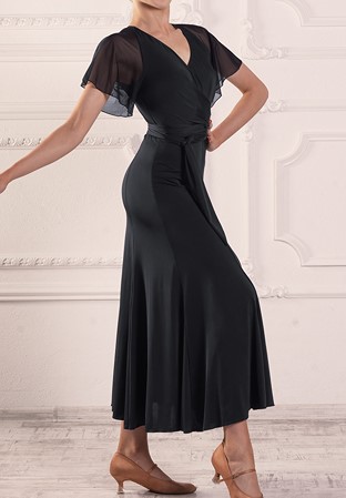 Dance Box Brigitte Ballroom Dress P23120007-01 Black