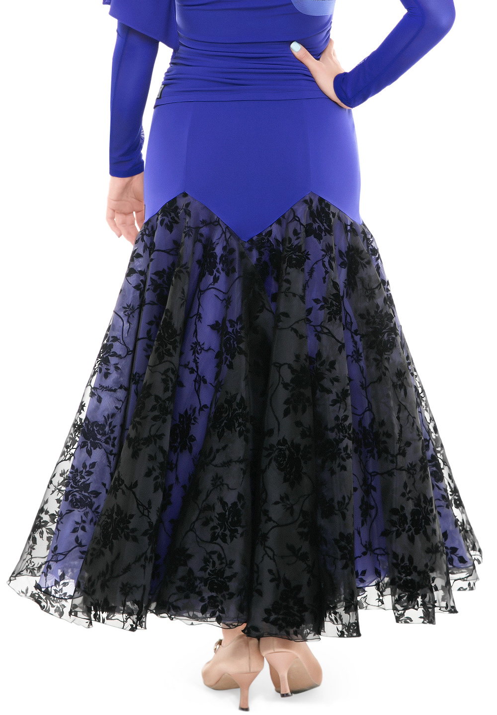 PopconAtelier Blossom Godet Ballroom Dance Skirt WMS503 Skirts