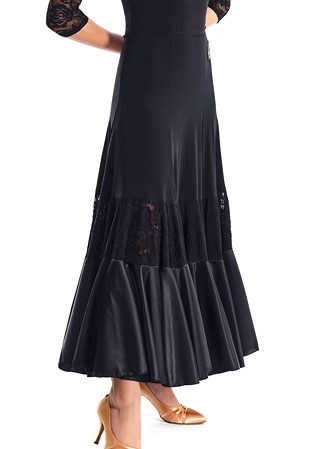 Victoria Blitz Frame Ballroom Smooth Skirt-Black