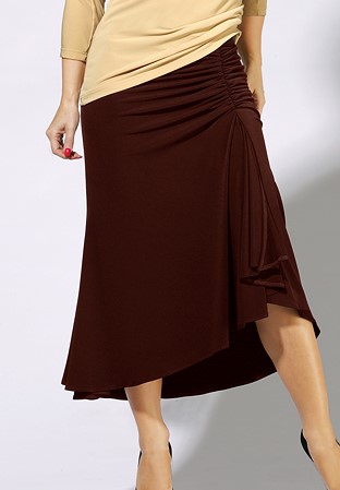 Zdenka Arko Ballroom Dance Skirt S1202-Chestnut