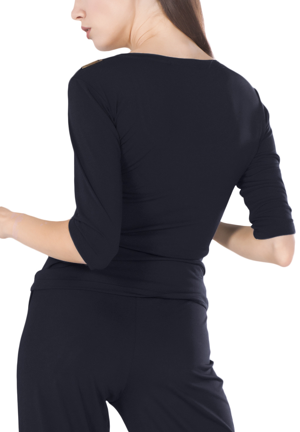 Maly Base Ballroom Dance Top with 3/4 Arms MF151105 Tops