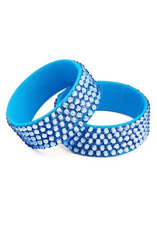 BeSparkled Light Sapphire 5 Row Crystallized Bracelet (Single)-Light Sapphire
