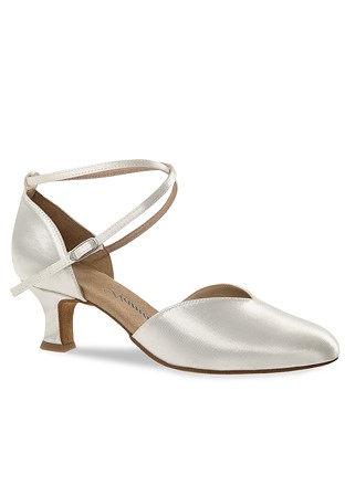 Diamant Social Shoes for Women 105-068-092-White Satin
