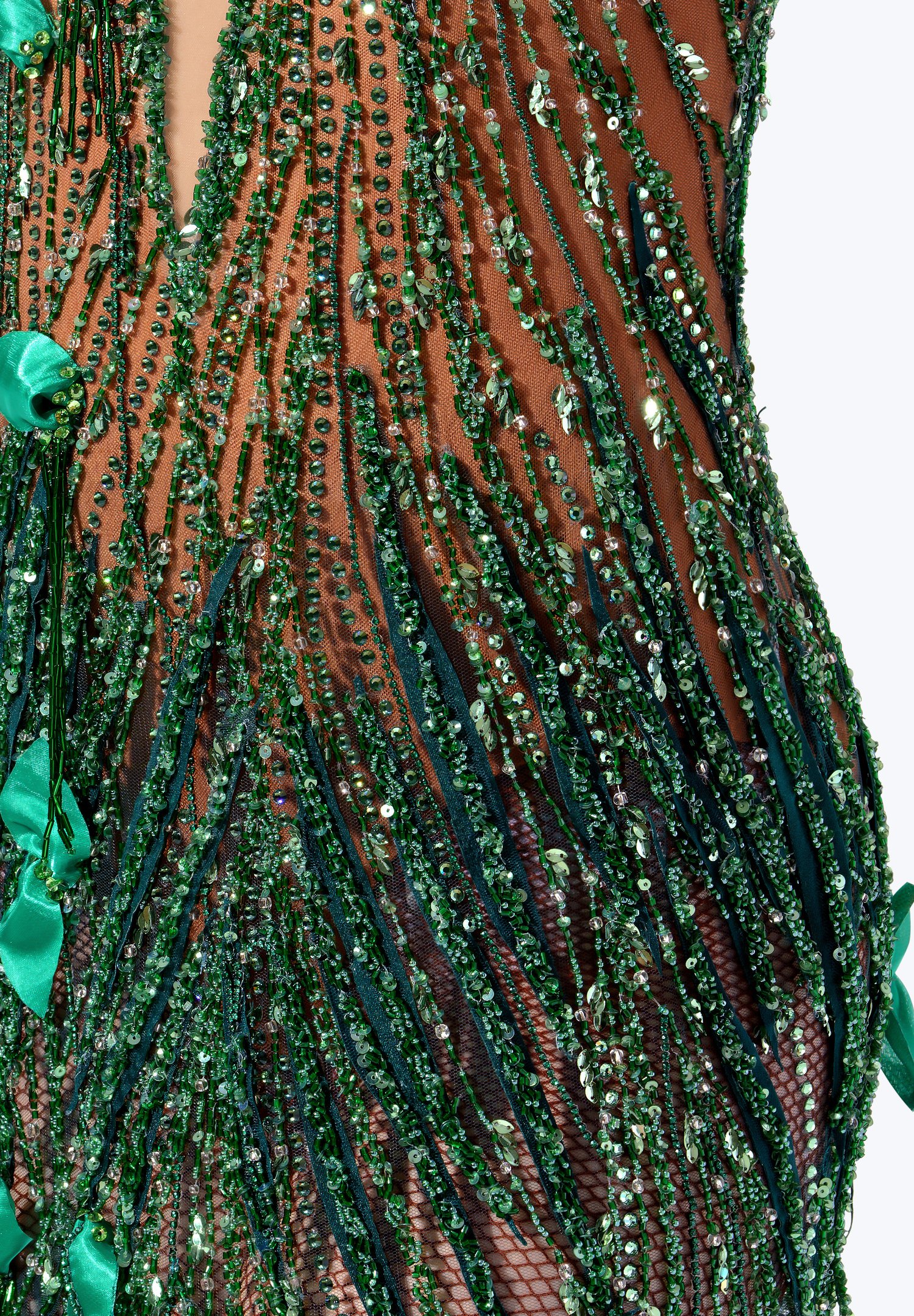 slim fit dress slacks Emerald Green Latin-Rhythm Dress On Sale main image 1