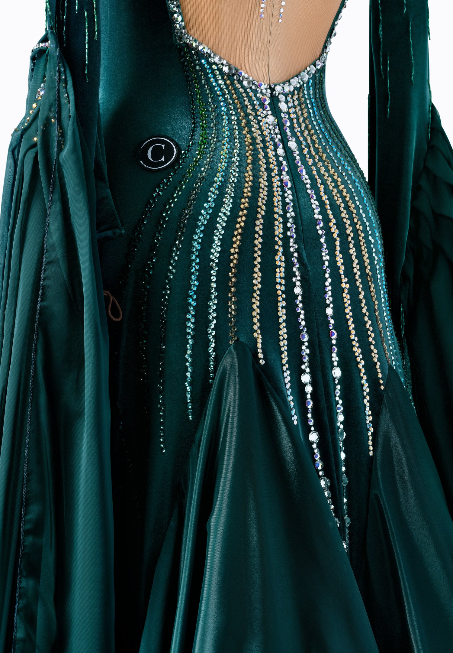 slim fit dress slacks Appliques Dark Green Sweetheart Sleeveless Ball Gown Quinceanera Dress