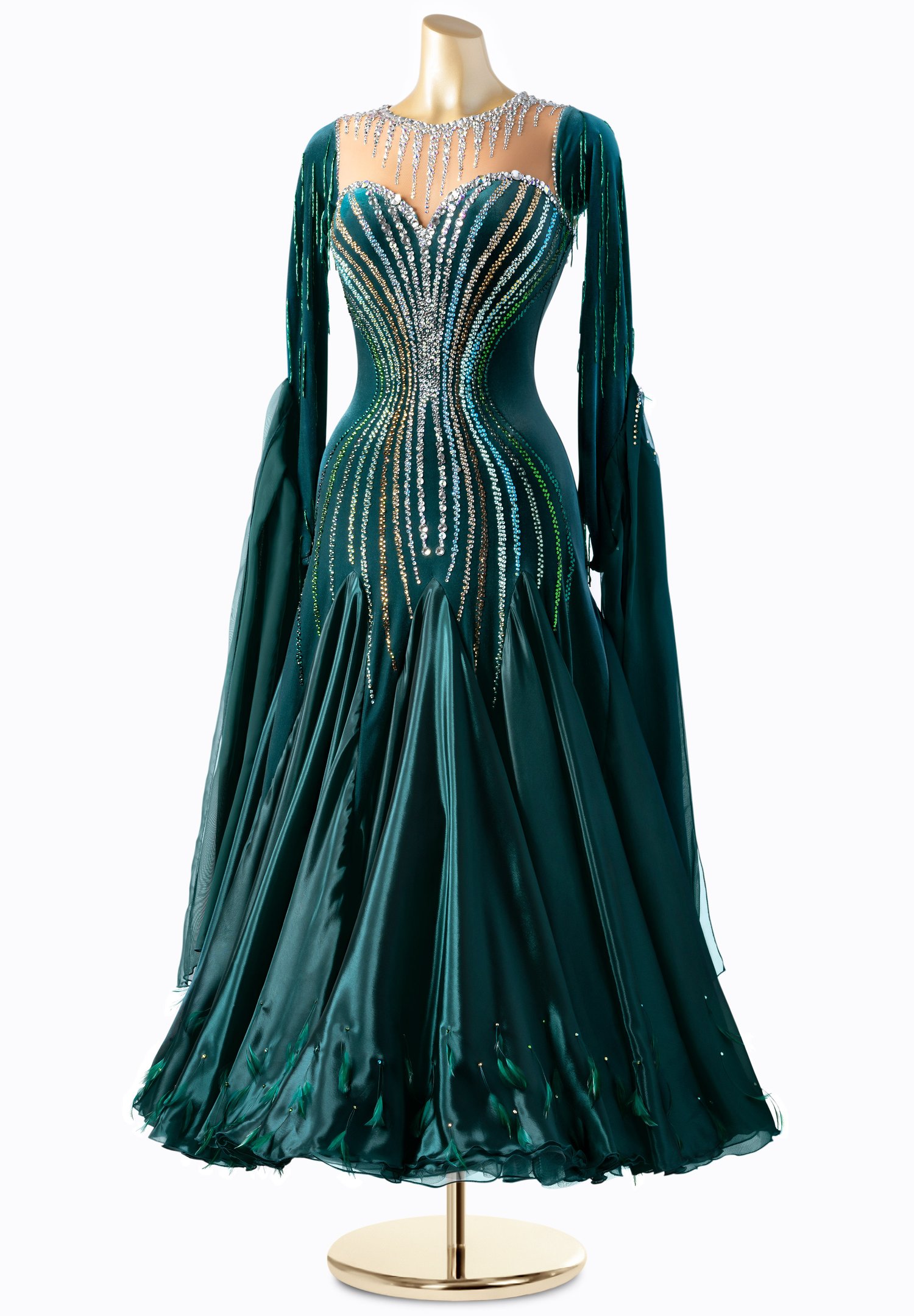 CHRISANNE CLOVER 社交ダンスドレス Sサイズ Chrisanne Clover Couture Ballroom Dress CC-023PP | International