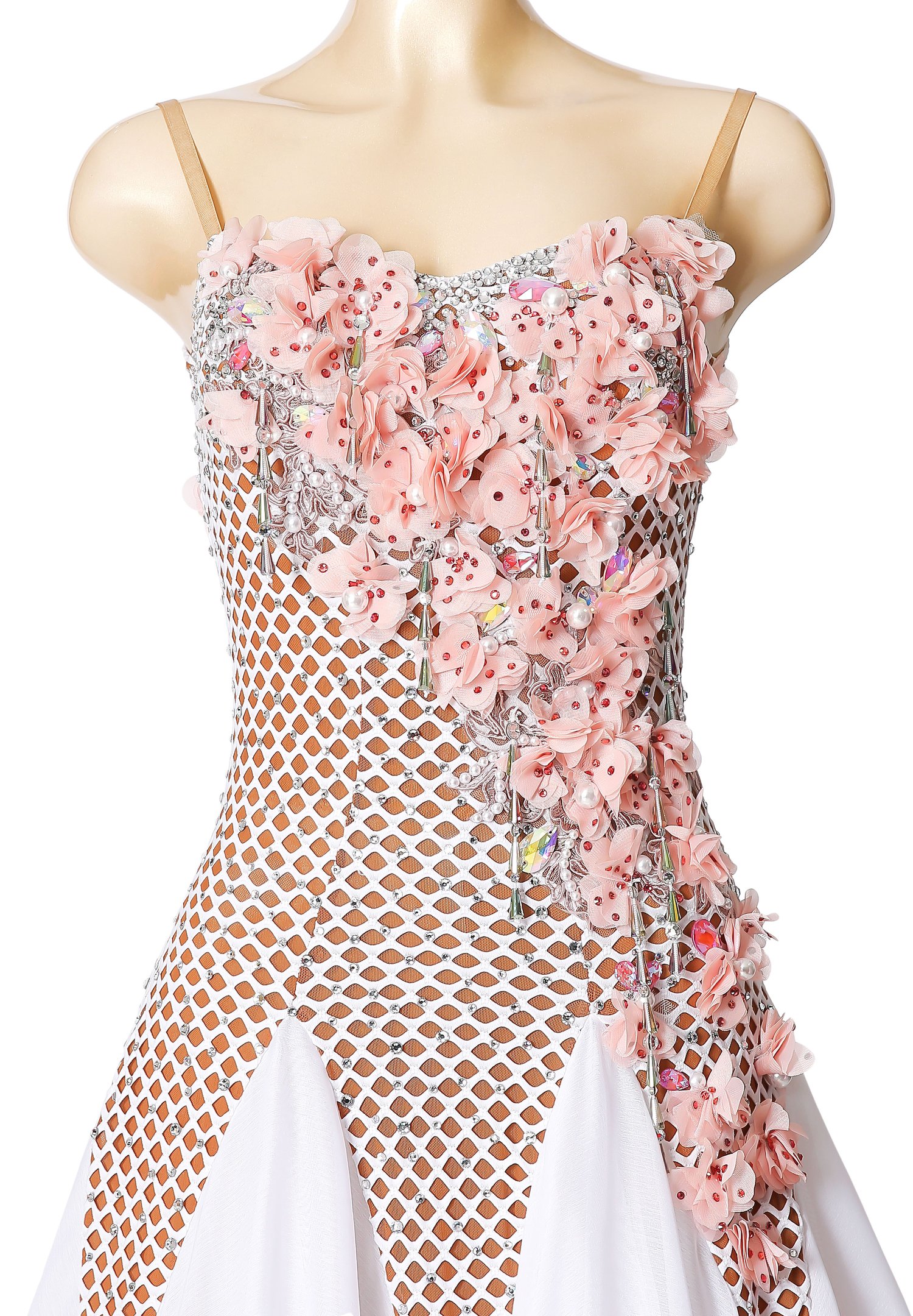 off the shoulder sweetheart dress Sweet Melody Sweetheart Neckline Off-Shoulder Dress Floral Print Nude/ main image 1