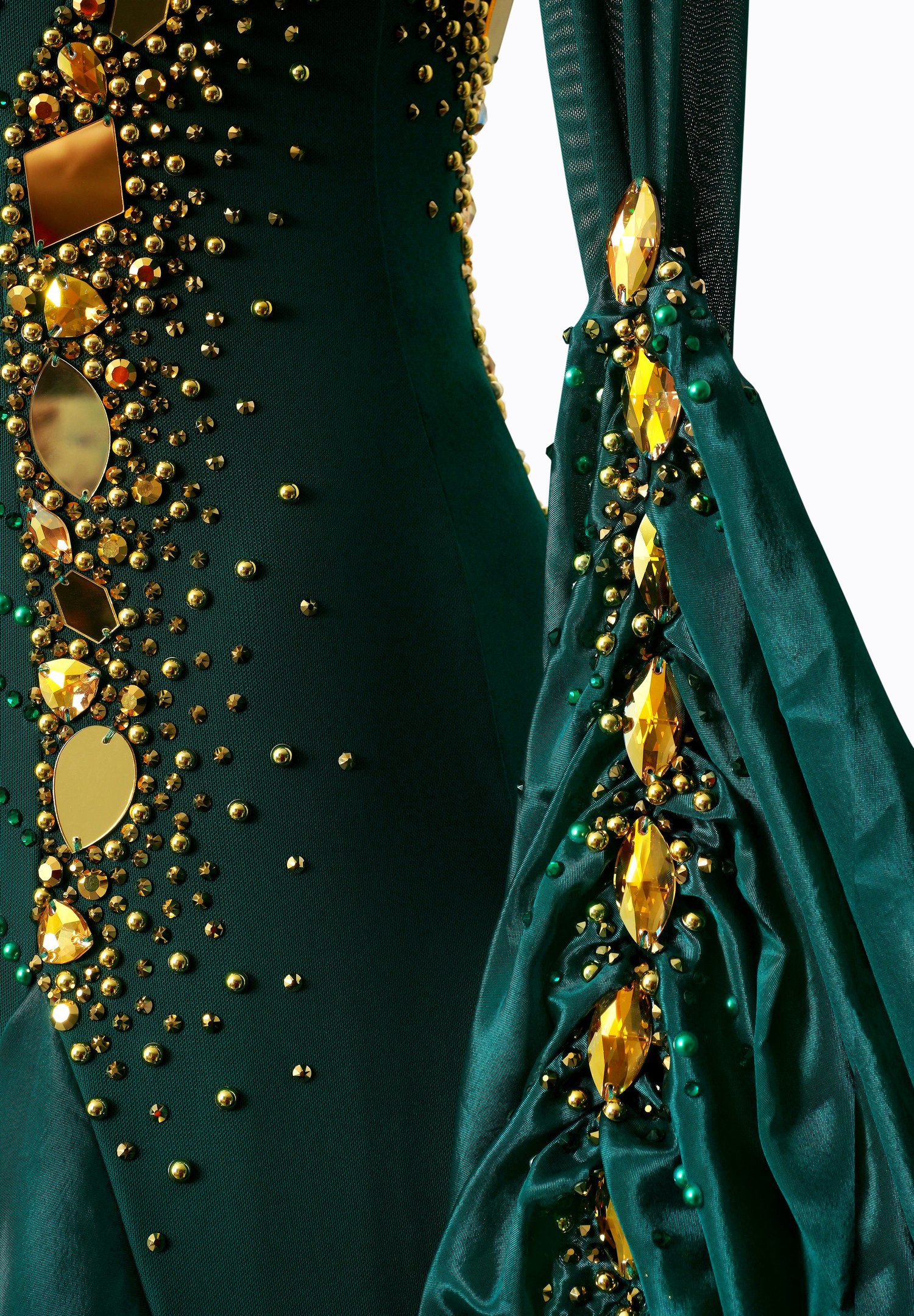 Enchanted Emerald Ballroom Gown MF-B0237 Enchanted Emerald Ballroom Gown MF-B0237