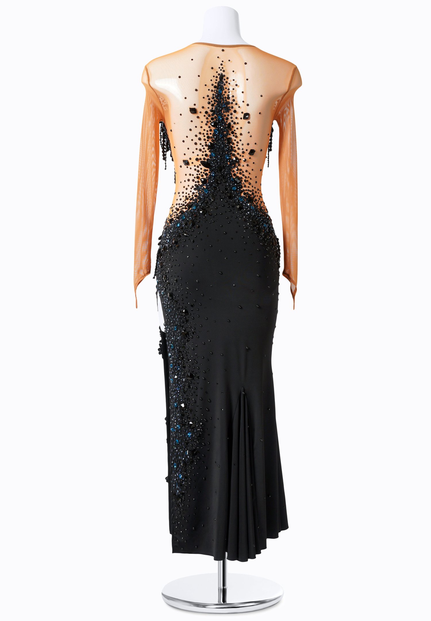 Gemstone High Slit Social Gown MF-L0098 | International Latin