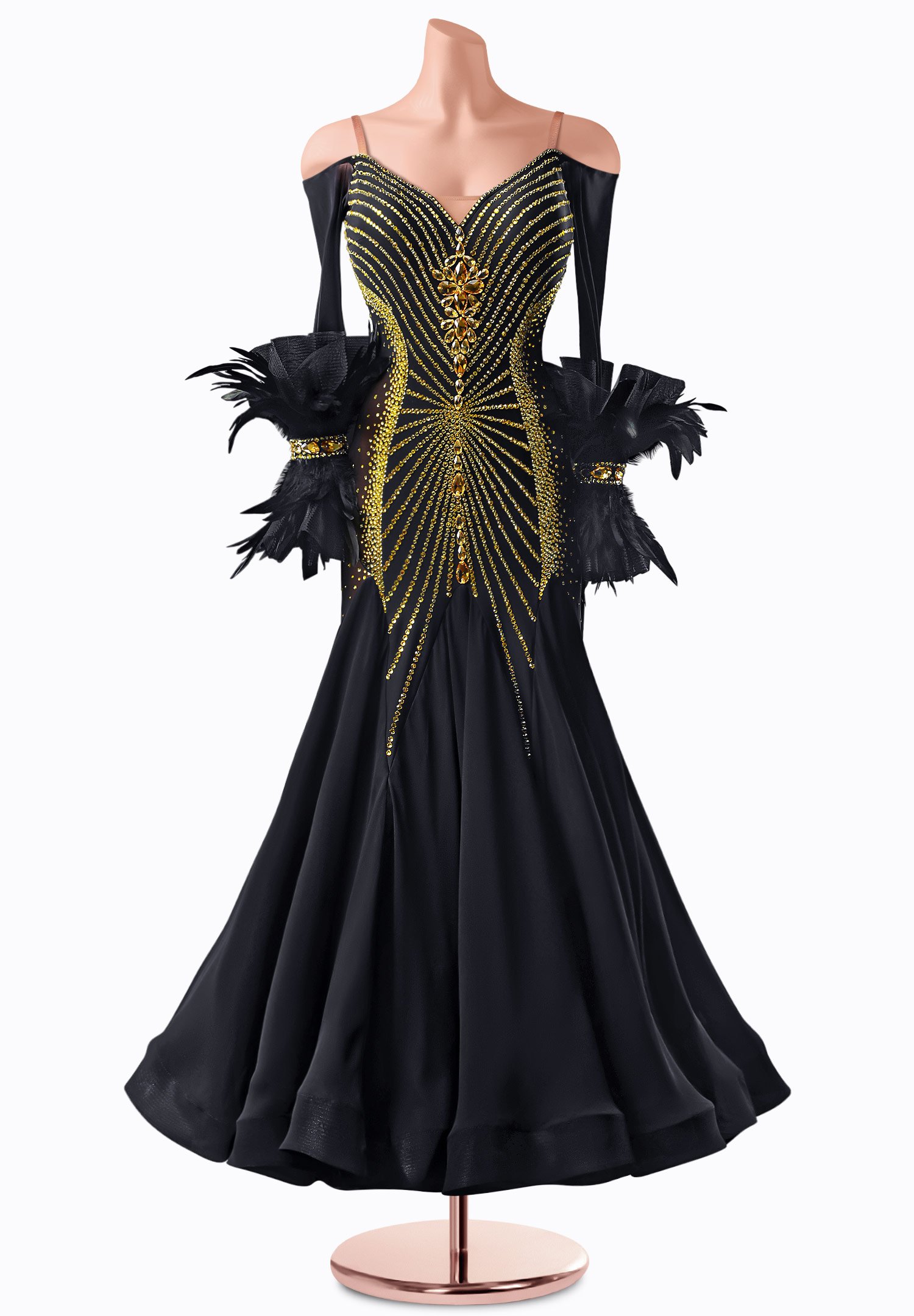 Crystal Gatsby Ballroom Gown TID-BM0581 | International Ballroom Crystal Gatsby Ballroom Gown TID-BM0581 | International Ballroom