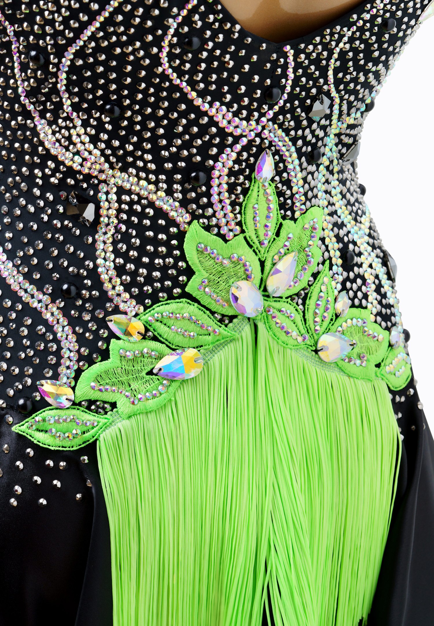 Neon Feather Latin Dress VB-L22026 Neon Feather Latin Dress VB-L22026