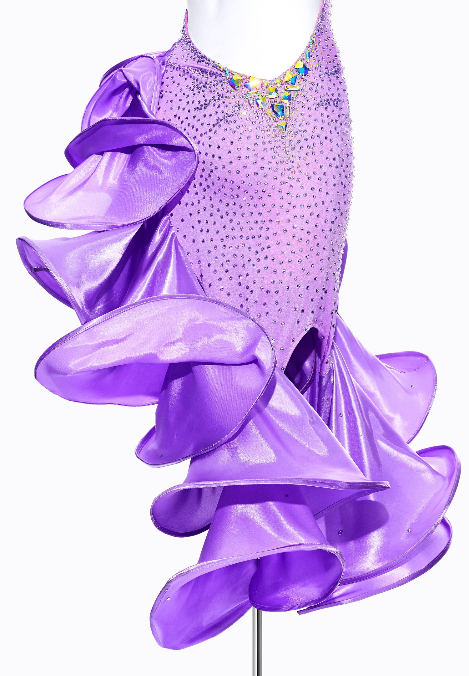 Lilac Tornado Latin Dress SS-L23014 | International Latin