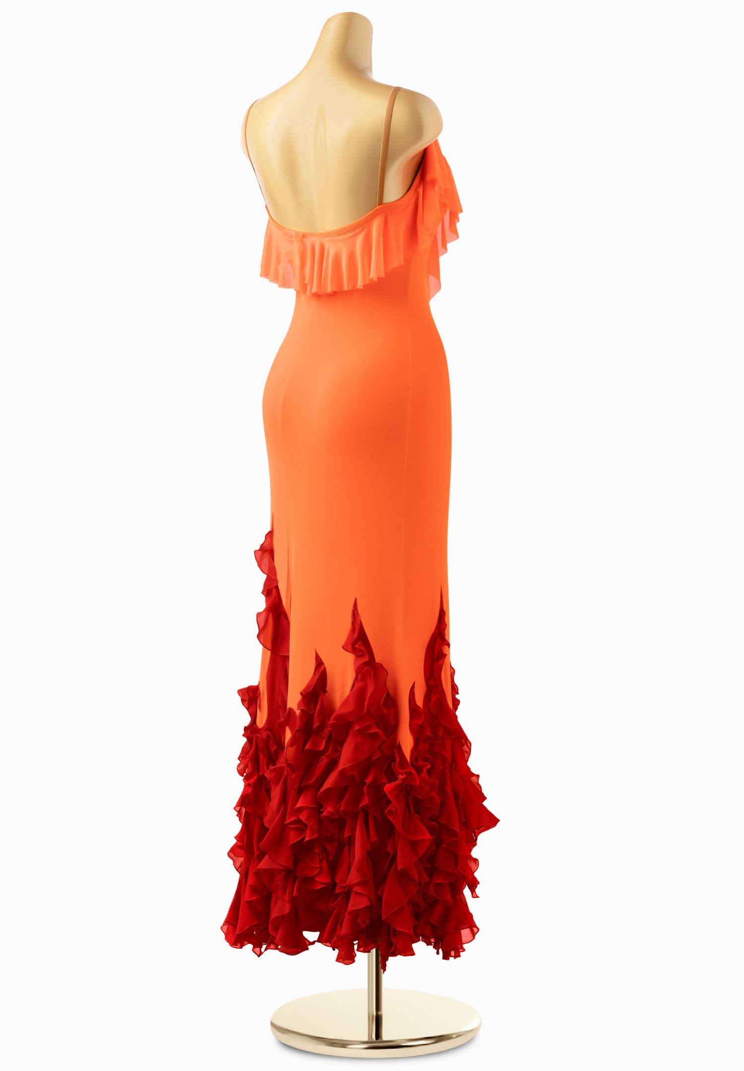 fire orange dress Gorgeous