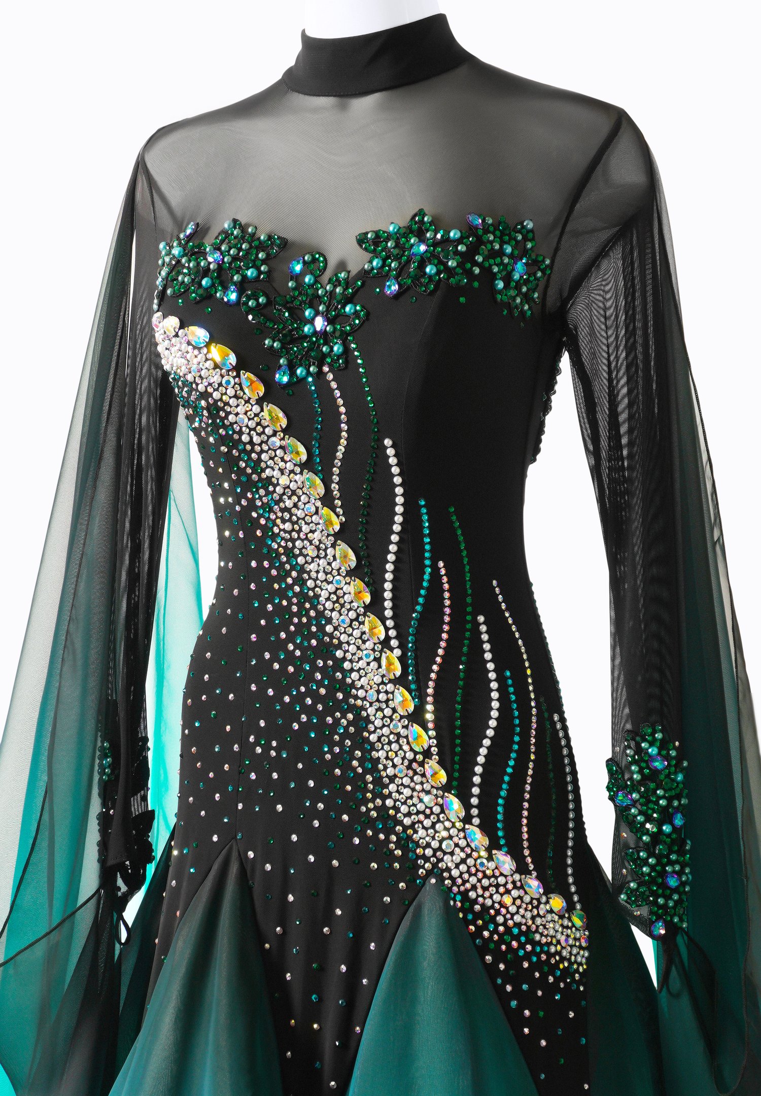 Shaded Valley Luxury Performance Dance Dress MF-B0092