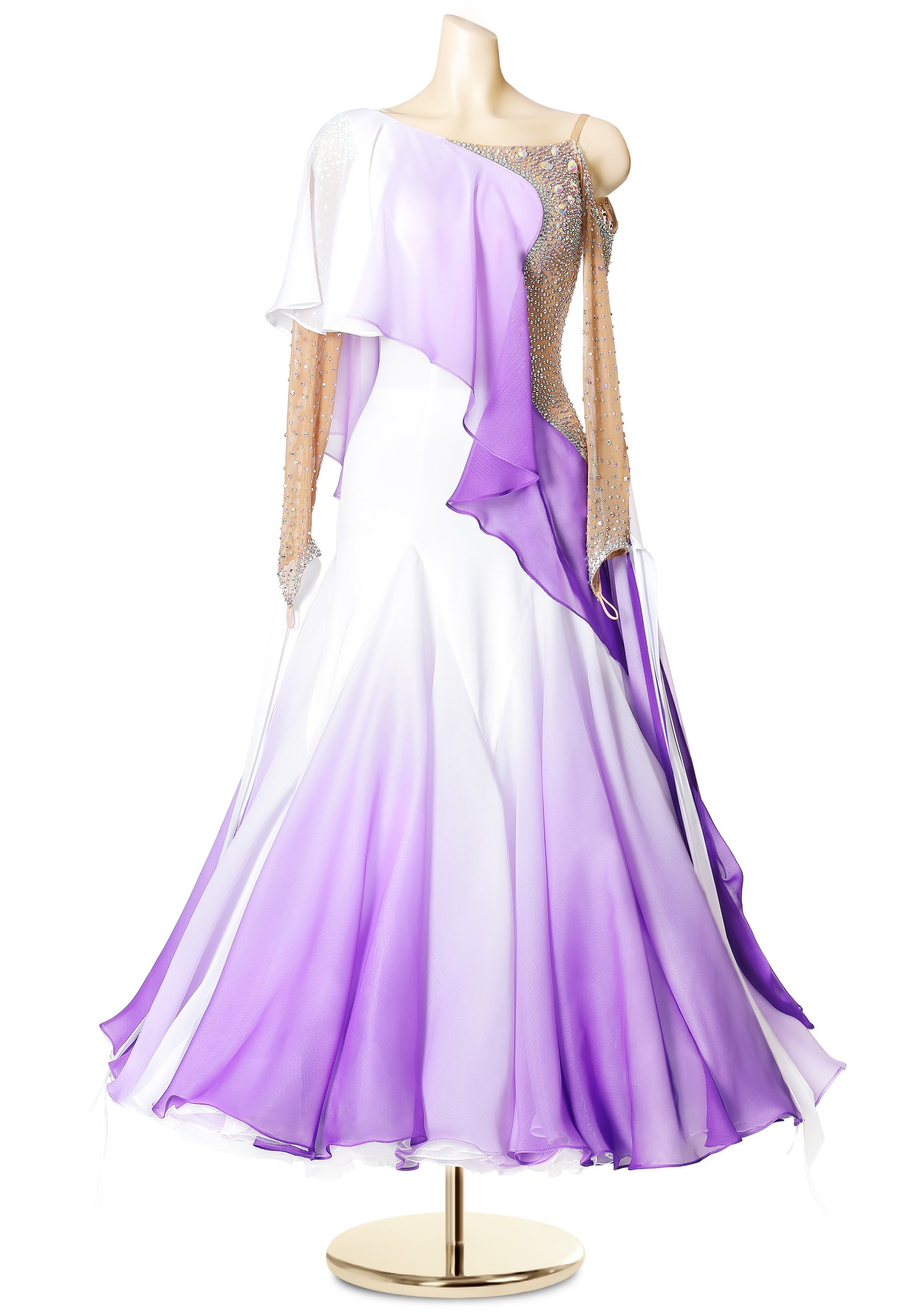 Shining Ombre Ballroom Performance Gown PC-WB19103 | International Ballroom