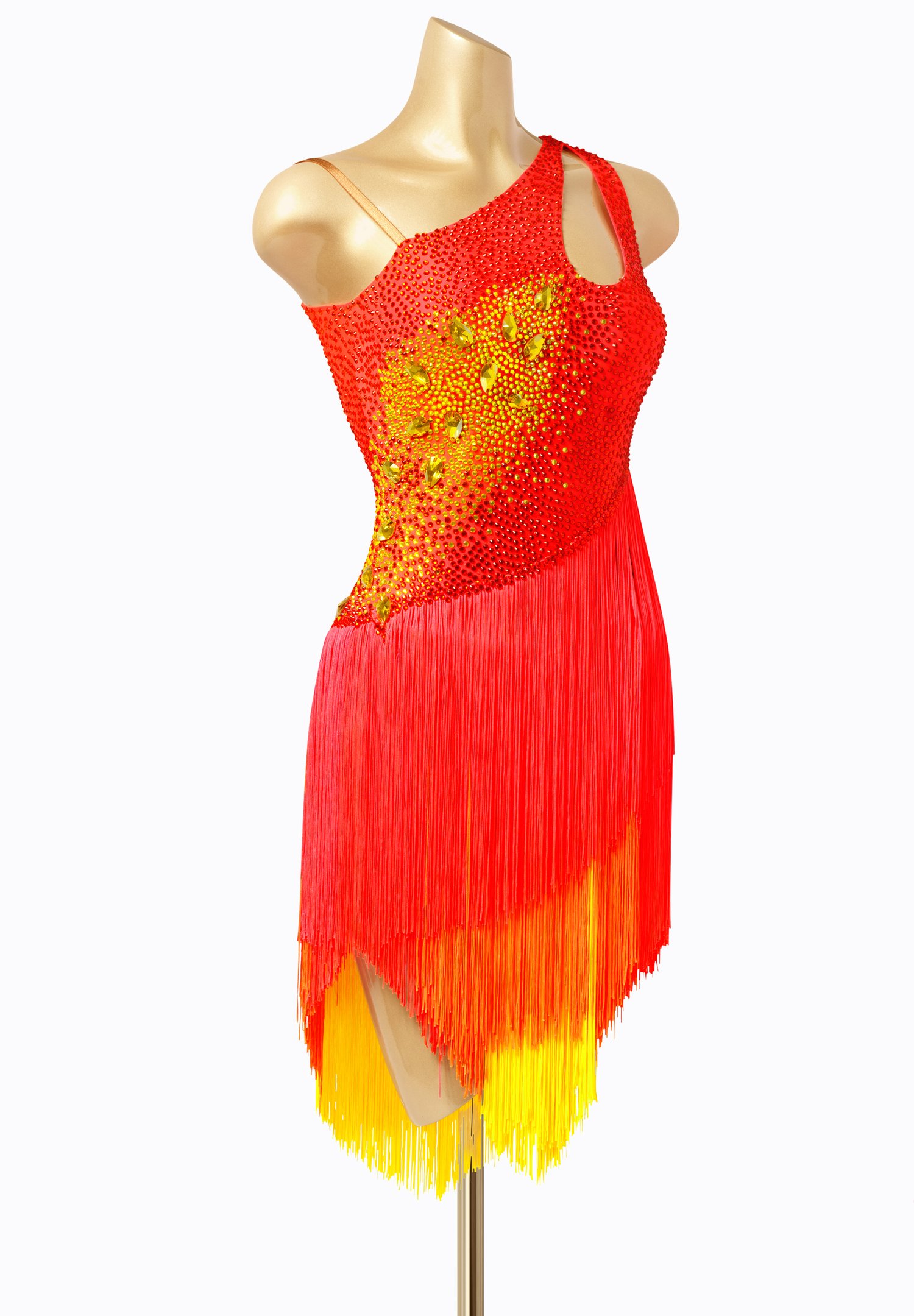 open lace back dress Orange Tiger Print | Latin - Rhythm Dress