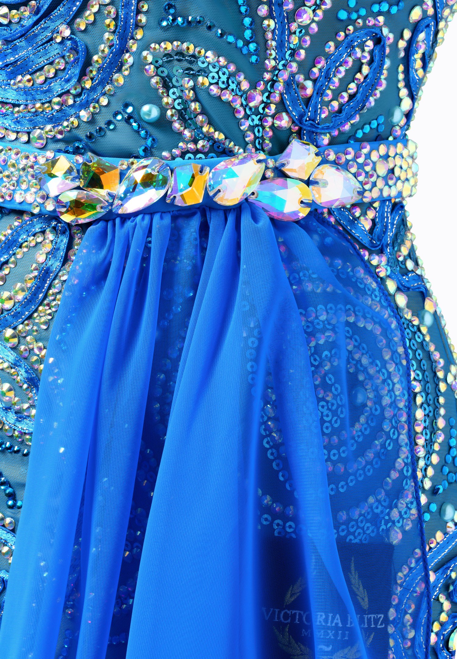 Swirling Flower Dance Dress VB-S22015 | American Smooth Swirling Flower Dance Dress VB-S22015 | American Smooth