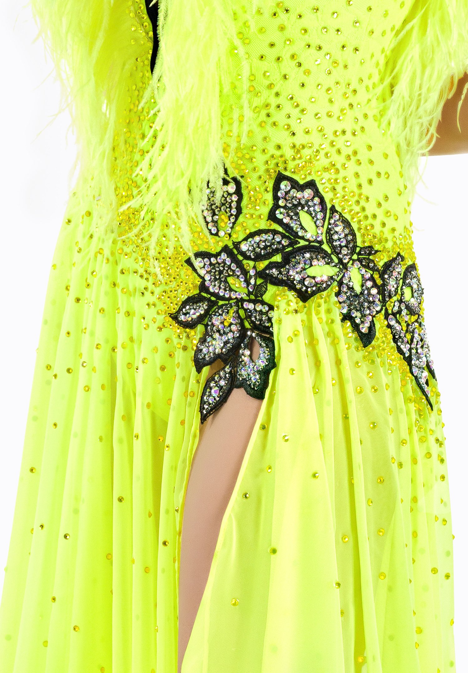 Neon Ostrich Smooth Gown Limof VB-S21024 | American Smooth Neon Ostrich Smooth Gown Limof VB-S21024 | American Smooth