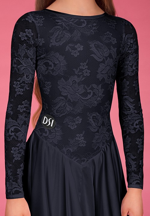 chinese dress ladies Lavinia Black Lace Cut Out Maxi Dress main image 0