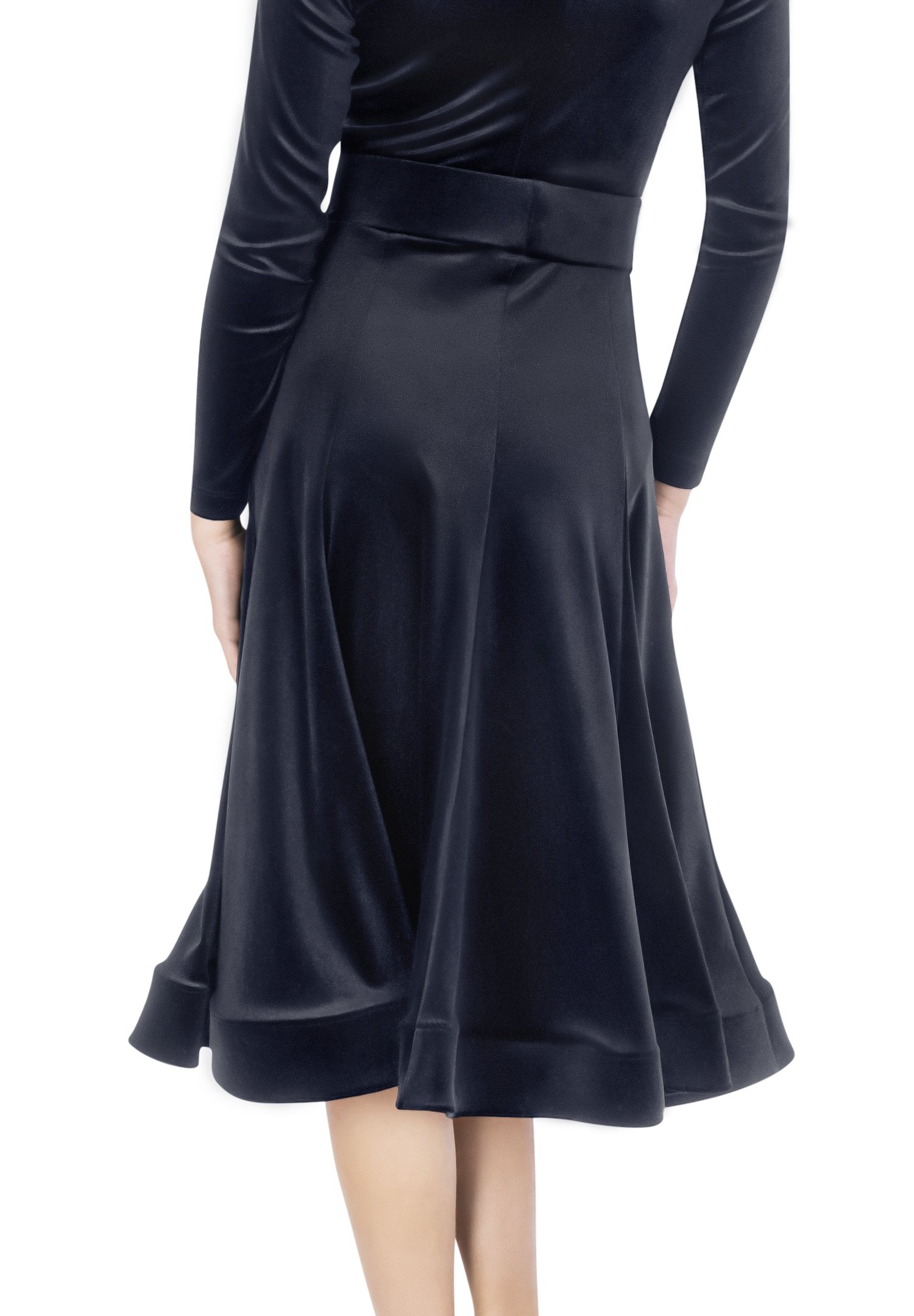 Dance Box Juvenile Lorde Velvet Ballroom Skirt G20120012
