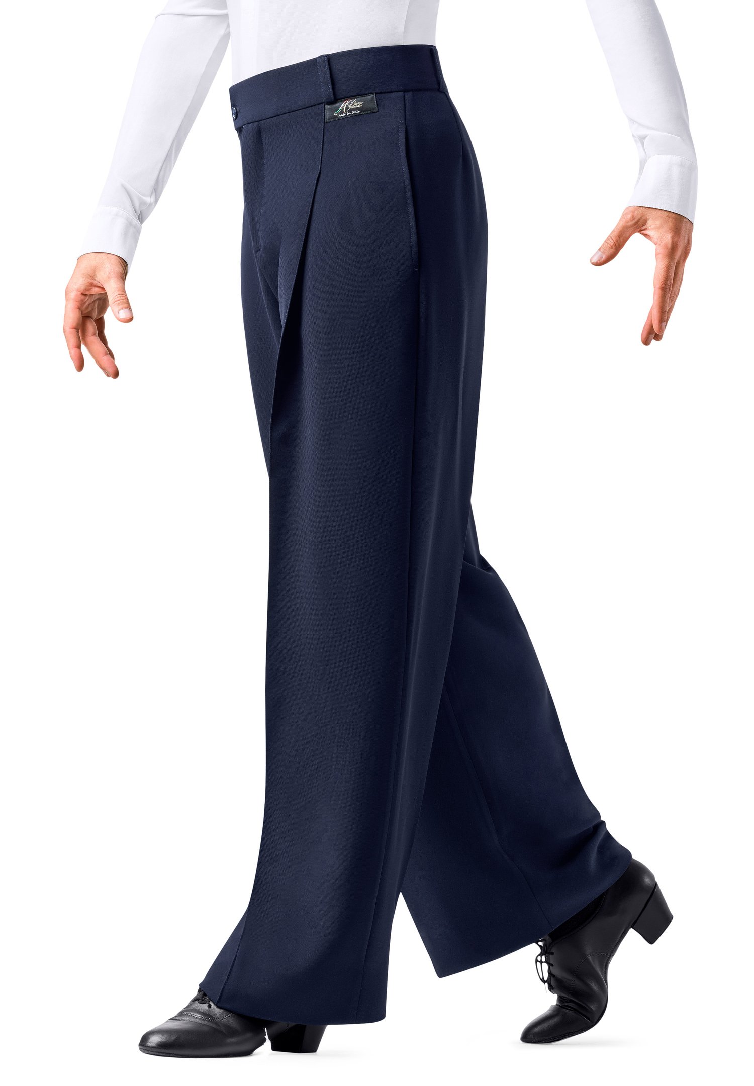 open lace back dress Men's Black, Pleated Front, Comfort-Waist Dress Pants