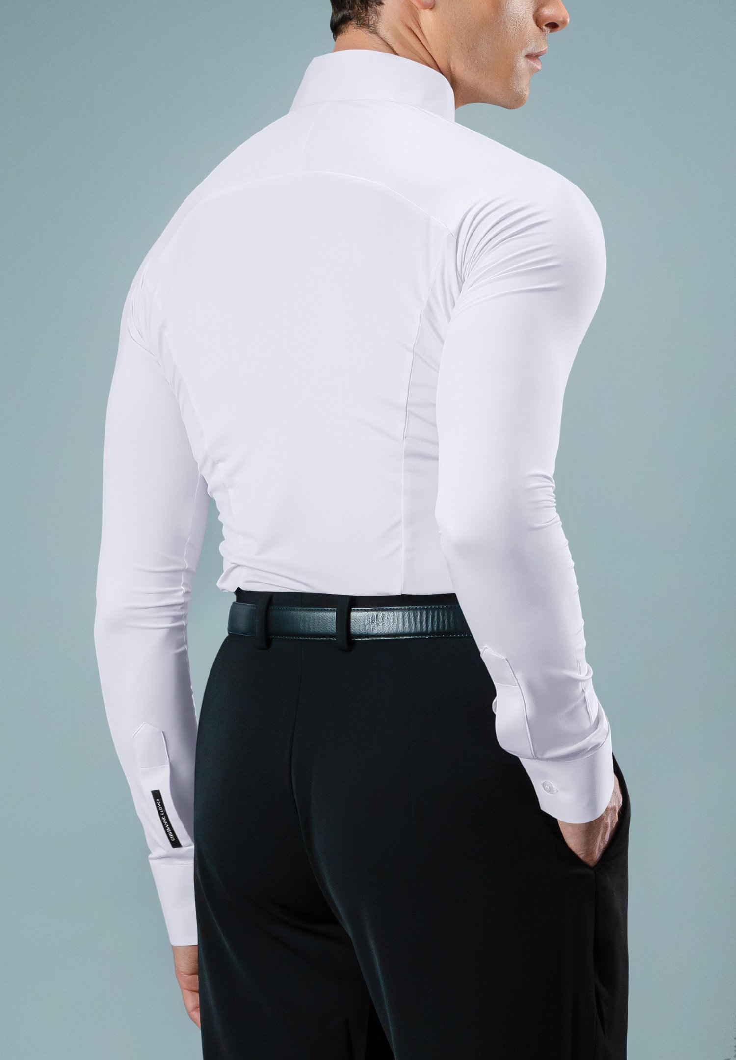 clover dress shirt Sporty Black Gray Clover Dress Shirt | Au Noir Shirt