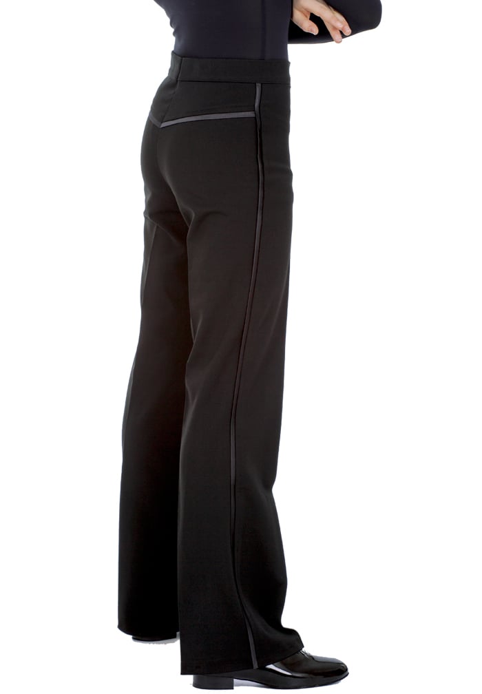 DSI Mens Gabardine Latin Dance Pants w/ Satin Binding & Satin Yoke