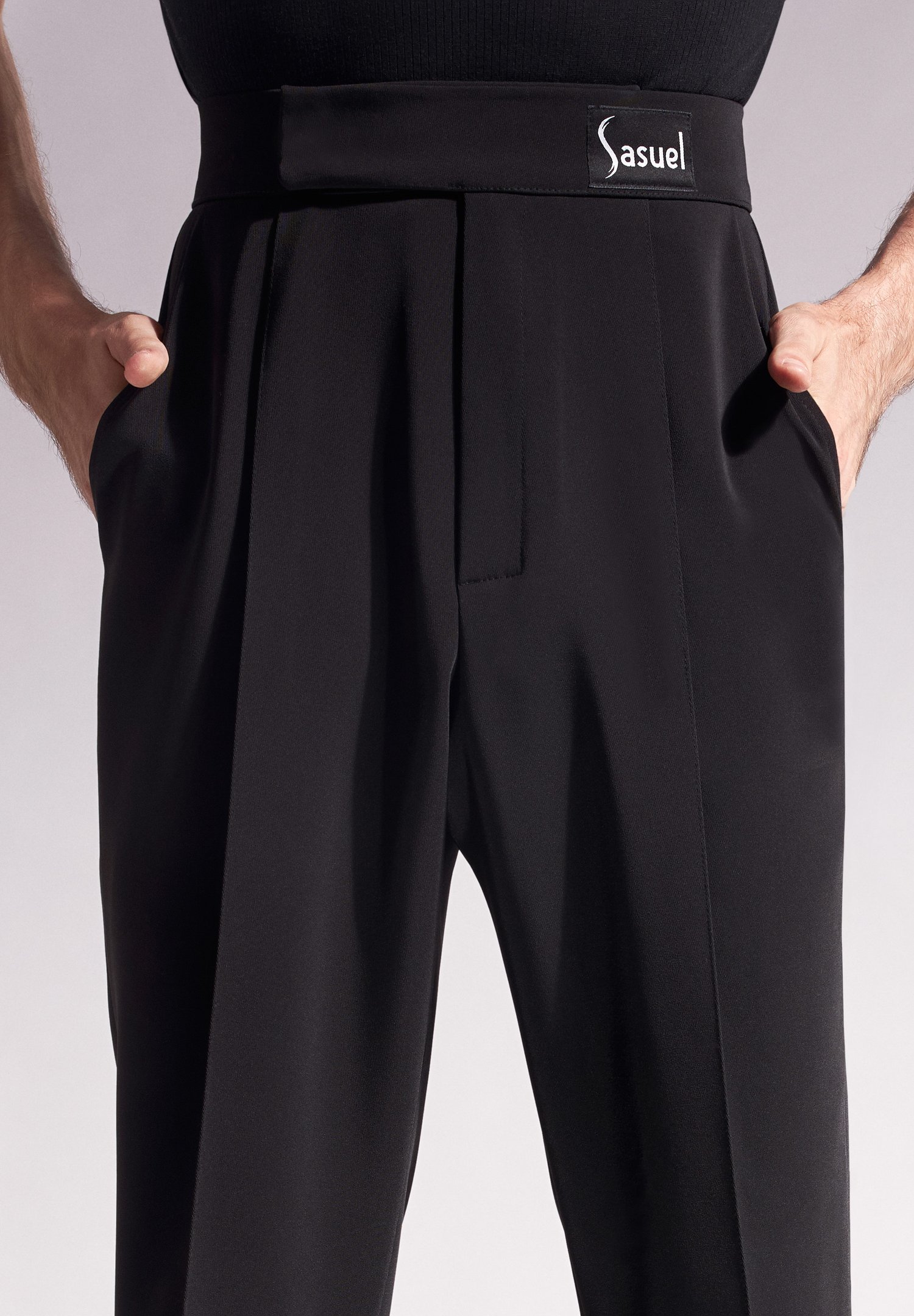 Sasuel Mens Slim Fit Latin Trousers | Dancewear