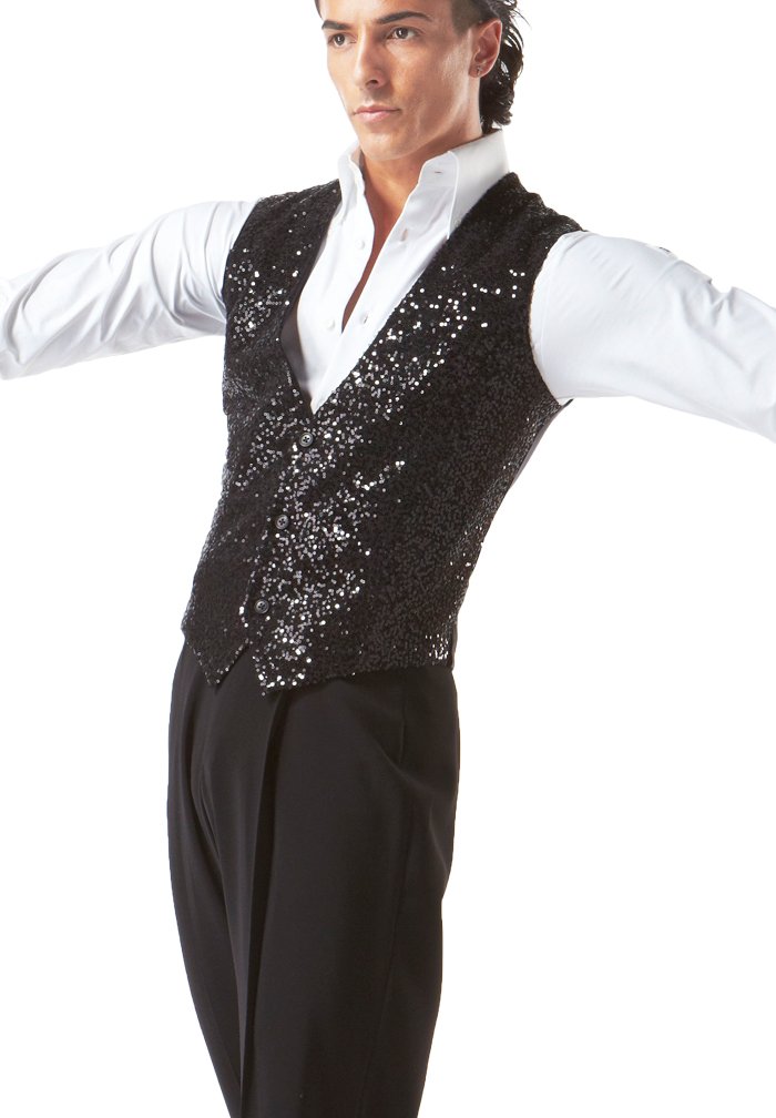 Taka Mens Sequin Latin Vest MV06 | Dancewear
