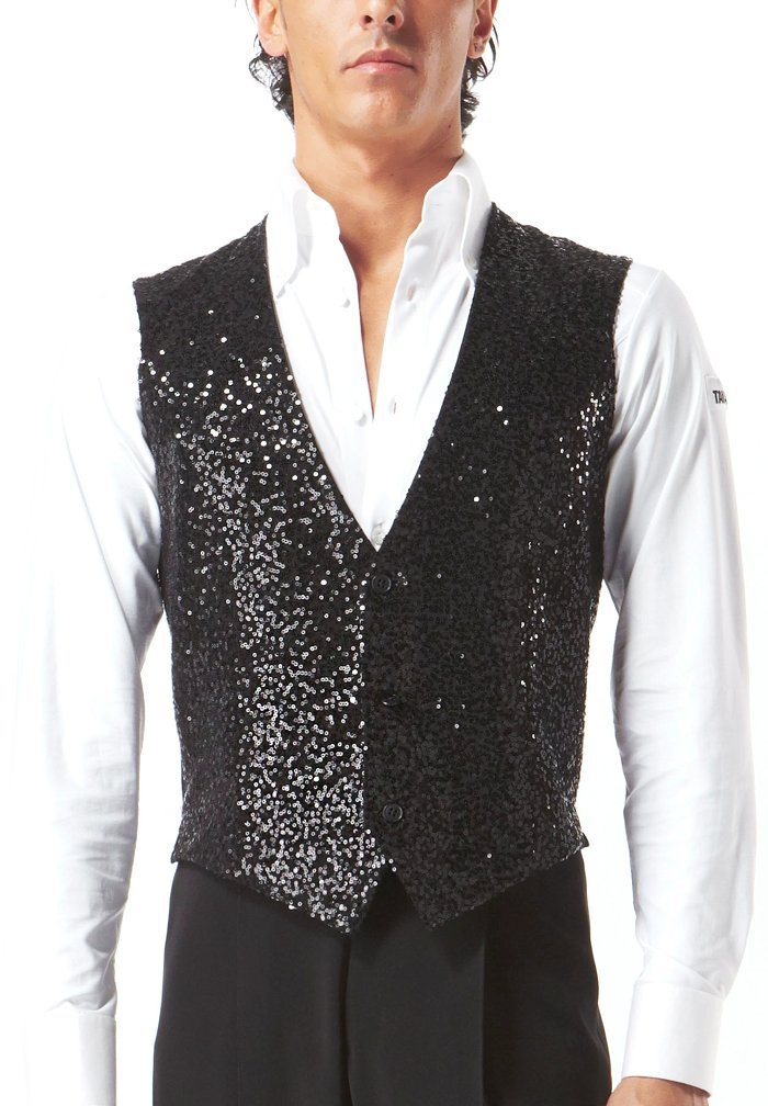 Taka Mens Sequin Latin Vest MV06 | Dancewear